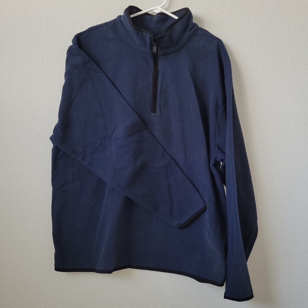 NEW Athletech Men's Zip-Up Sweater - Navy Blue Size XL